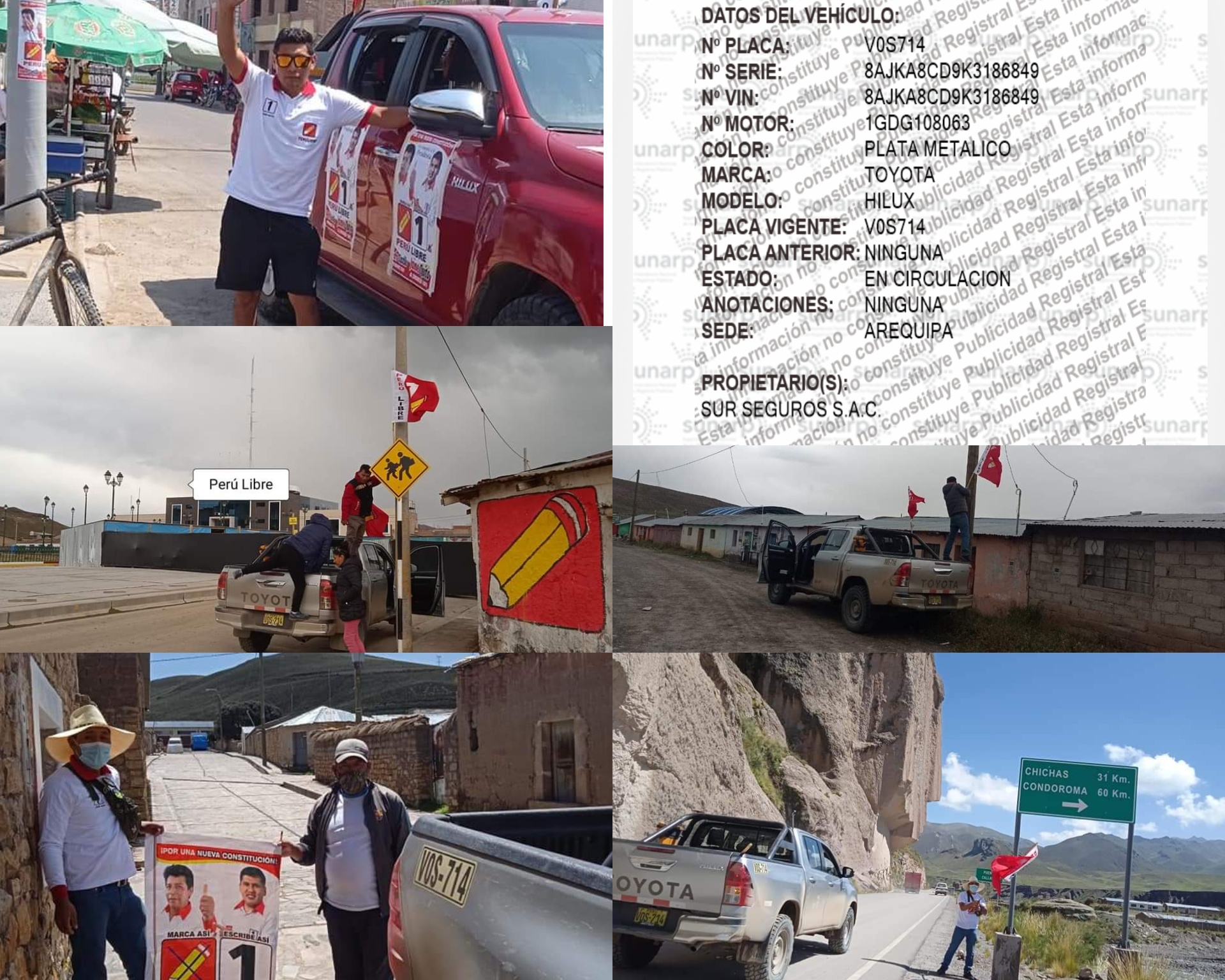 Gobernador Elmer Cáceres llica promovió ilegalmente campaña de Castillo en Arequipa