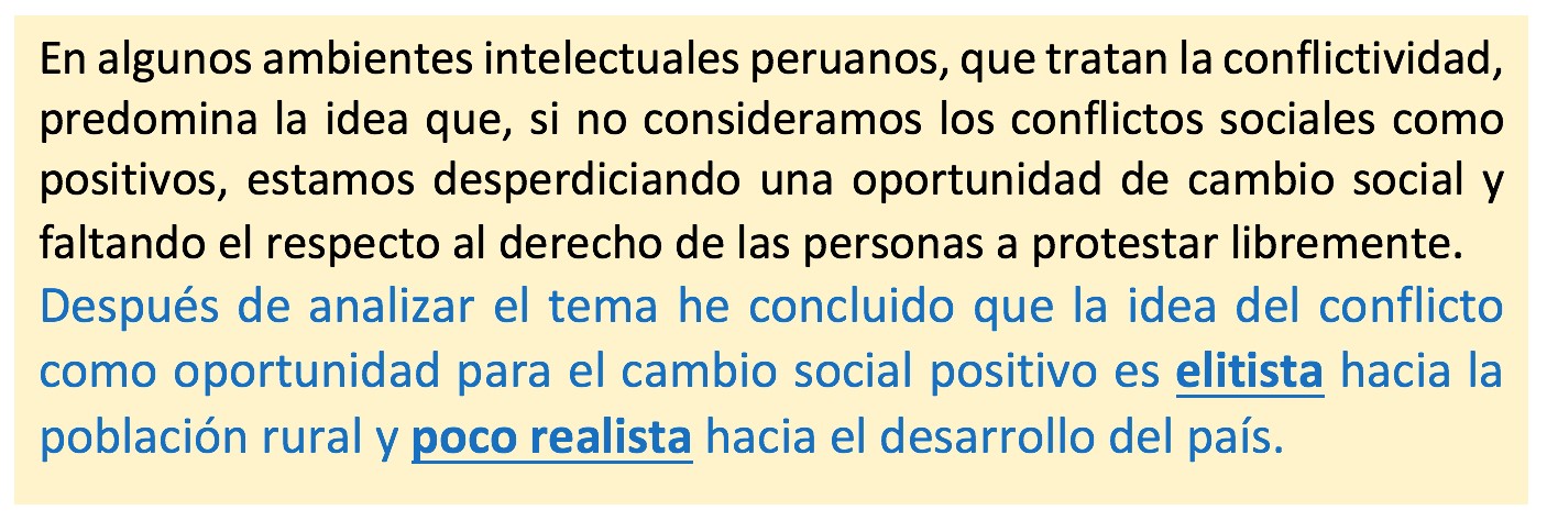 Los conflictos vistos como oportunidades