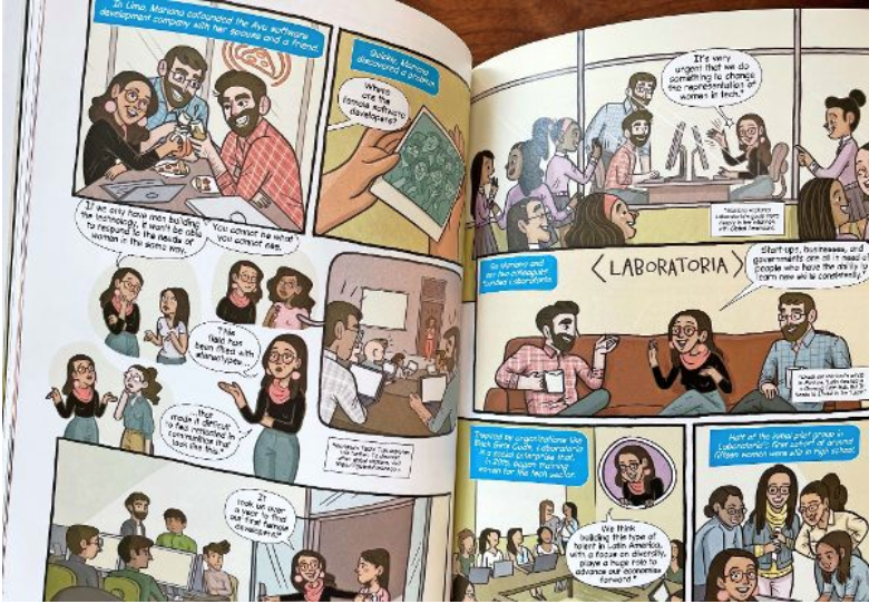 Fundadora de Laboratoria es parte de historieta que destaca el trabajo de mujeres sobresalientes