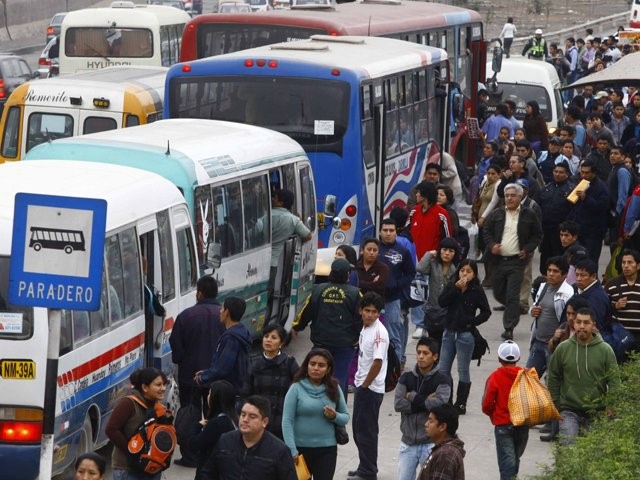 transporte publico en lima