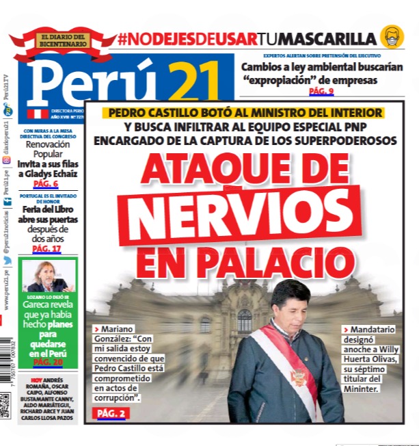 Ataque de nervios en palacio