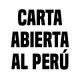 Carta Abierta al Perú
