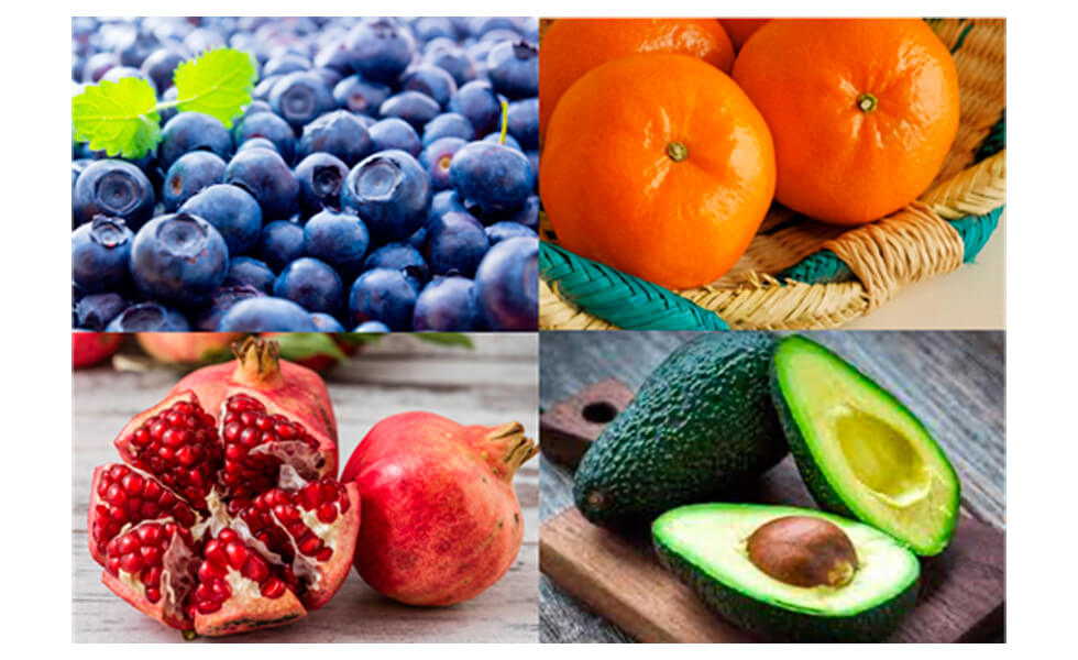 Arándanos, paltas, mandarinas, granadas…