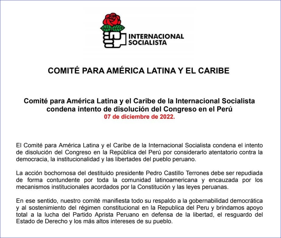 Condenan intento de disolución del Congreso en el Perú Lampadia