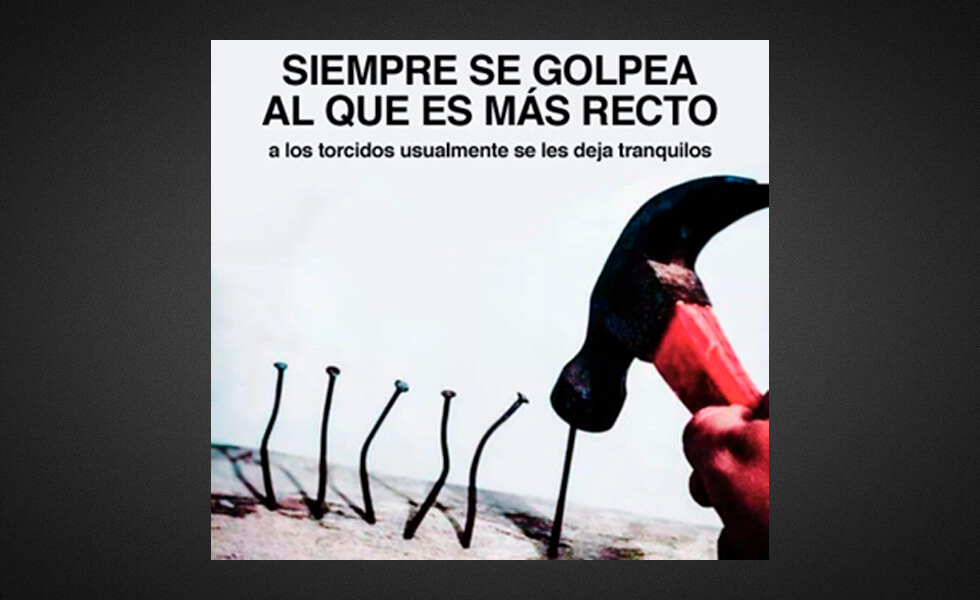 Ser recto o torcido, sí